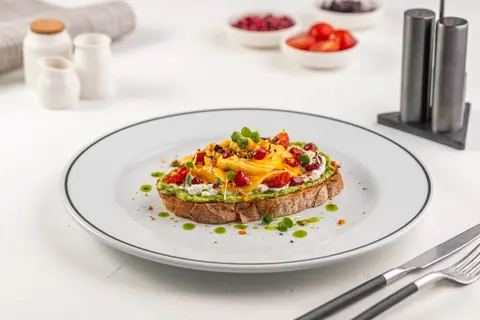 Avo Burrata Tartine at Link Lounge